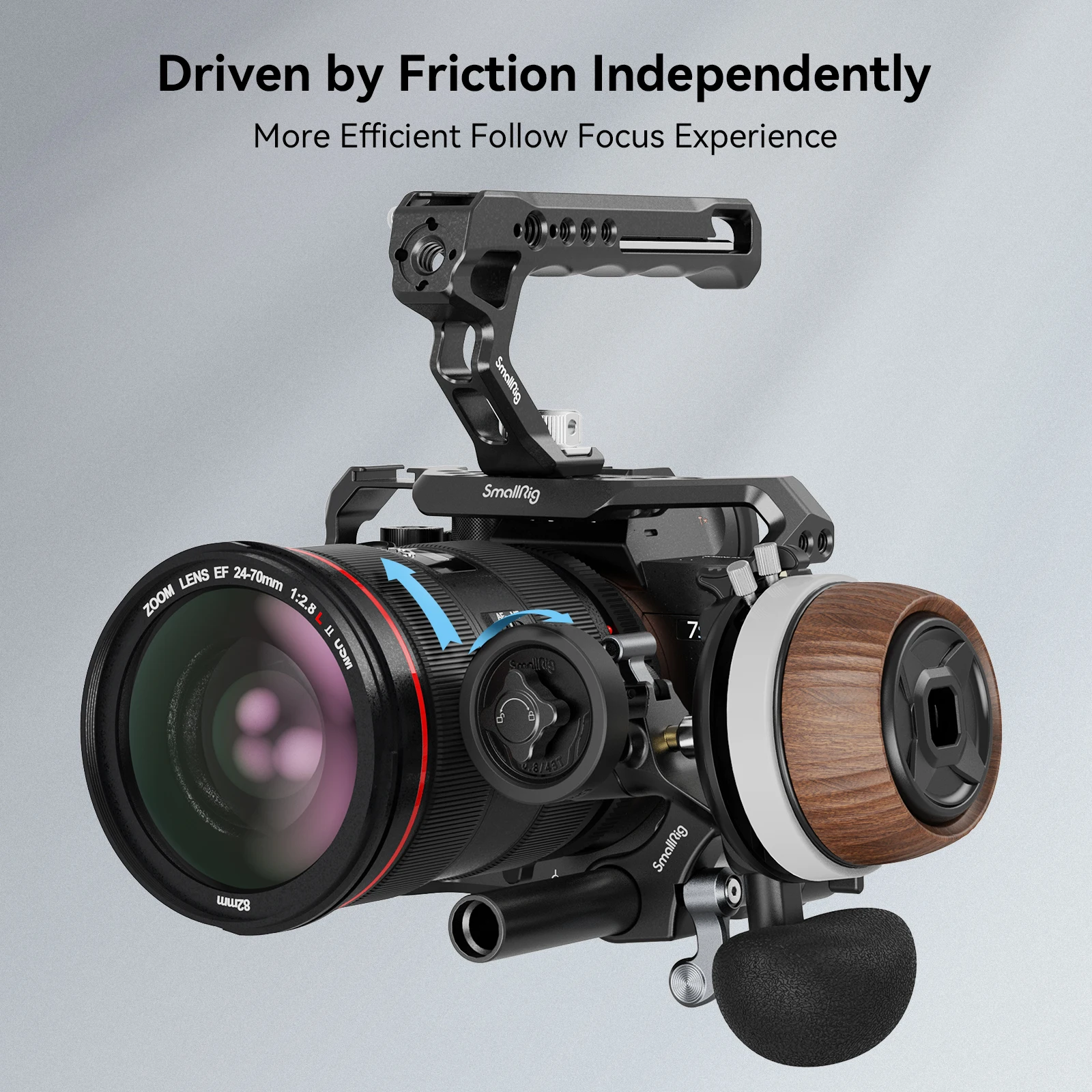 SmallRig Silicone Gear for Follow Focus Driven by Friction Independently for with Standard M0.8-43T Gear Only for DSLR Lens 3852