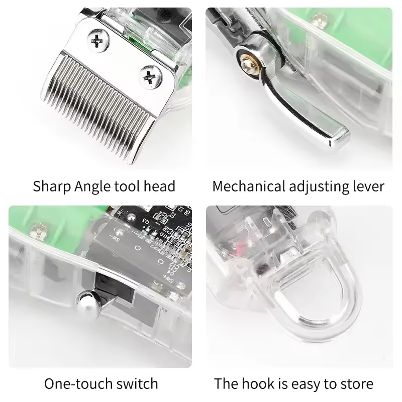 WAIKIL Professional Men's Electric Hair clipper New hair Beard Trimmer USB Charging Digital Display Barber Cordless Trimmer