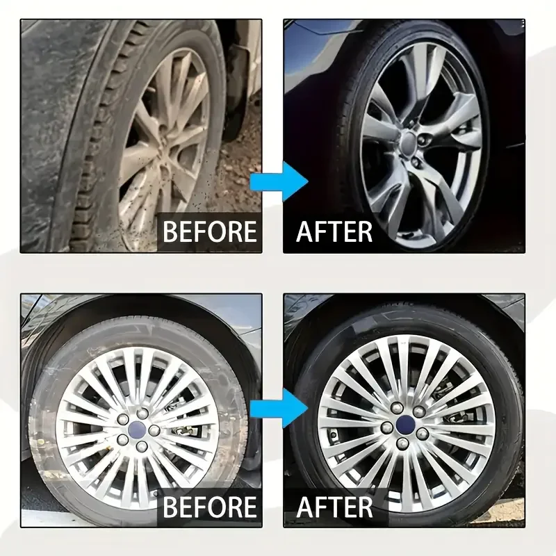 KJM 100 ml cera de protección y brillo de neumáticos: brillo negro duradero, revestimiento antienvejecimiento para automóviles, motocicletas y bicicletas