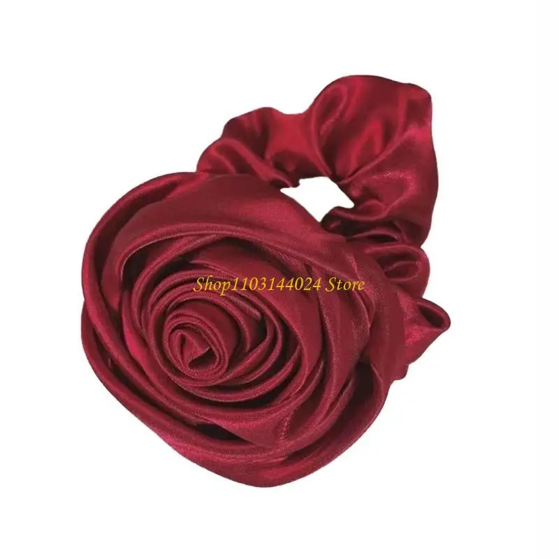 

N5KE Satin Anti-frizz Hairbands Gift for Young Girl Lady Ponytail Holders