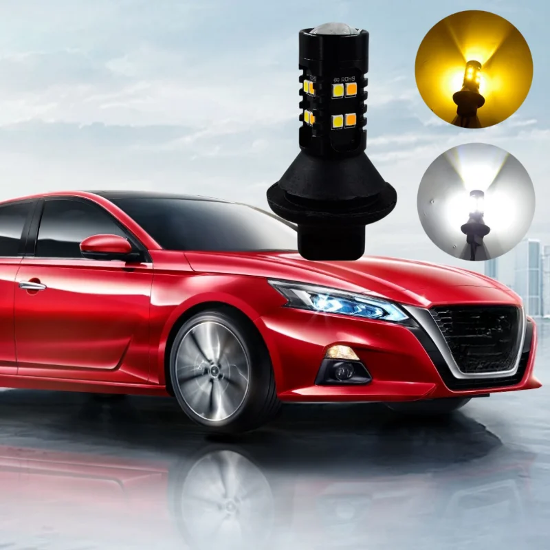 

3156 T20 W21W 7440 light Daytime Running Light DRL LED Turn Signal Dual Mode External Lights For Nissan Altima (L33) 2013-2018