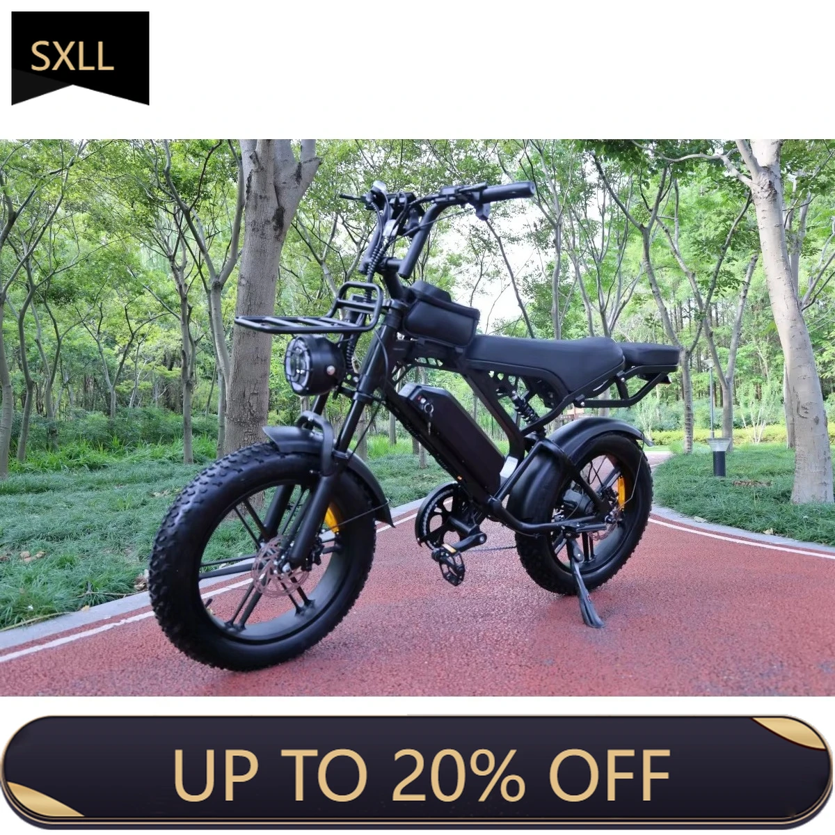 

Электровелосипед SXLL 500W, городской, с аккумулятором 15.6 Ач, запас хода 50 км, гибридный, 48В, 20-дюймовые колеса, фэтбайк