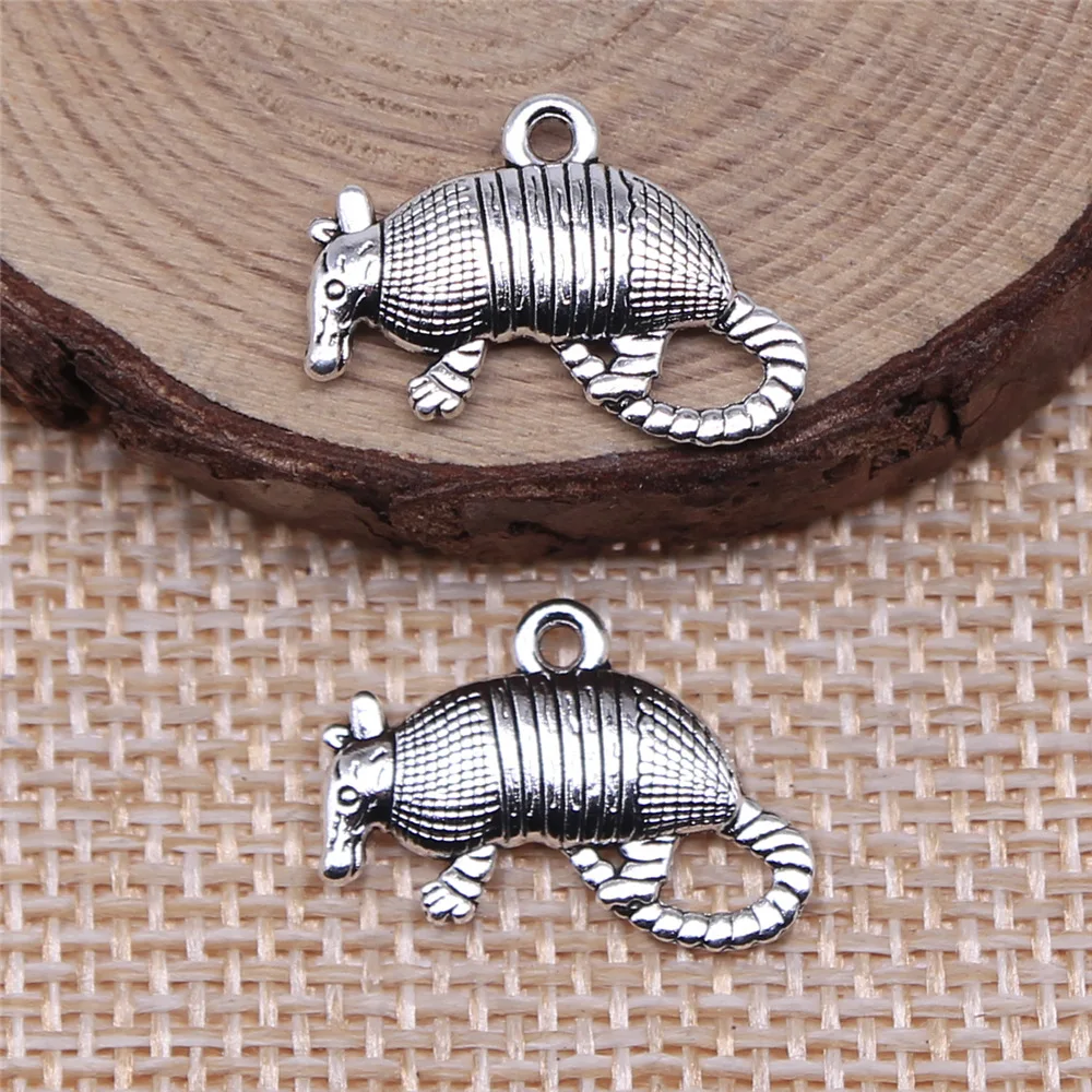 20pcs 13x19mm Alloy Charm Animal Anteater Pendant EF3846