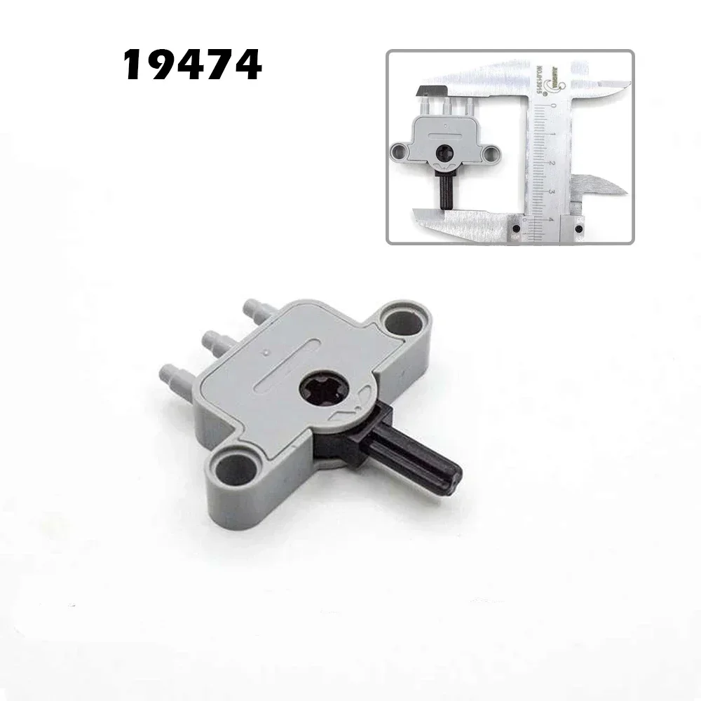 MOC Pneumatische Teile Schlauch Luftpumpe Tank Schubstange Putter Schalter Zylinder Air Power Ziegel Legoeds-Kompatibel Baustein