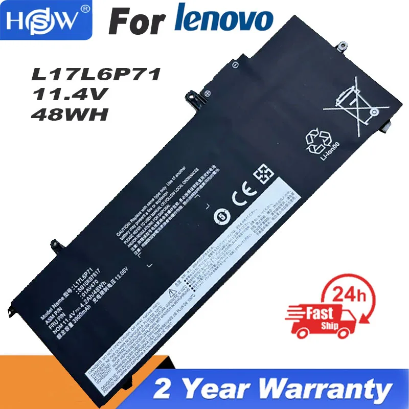 

Аккумулятор L17L6P71 для Lenovo ThinkPad X280 L17M6P71 L17C6P71 01AV470 01AV471 01AV472 SB10K97617 11,4 в 48 Вт/ч