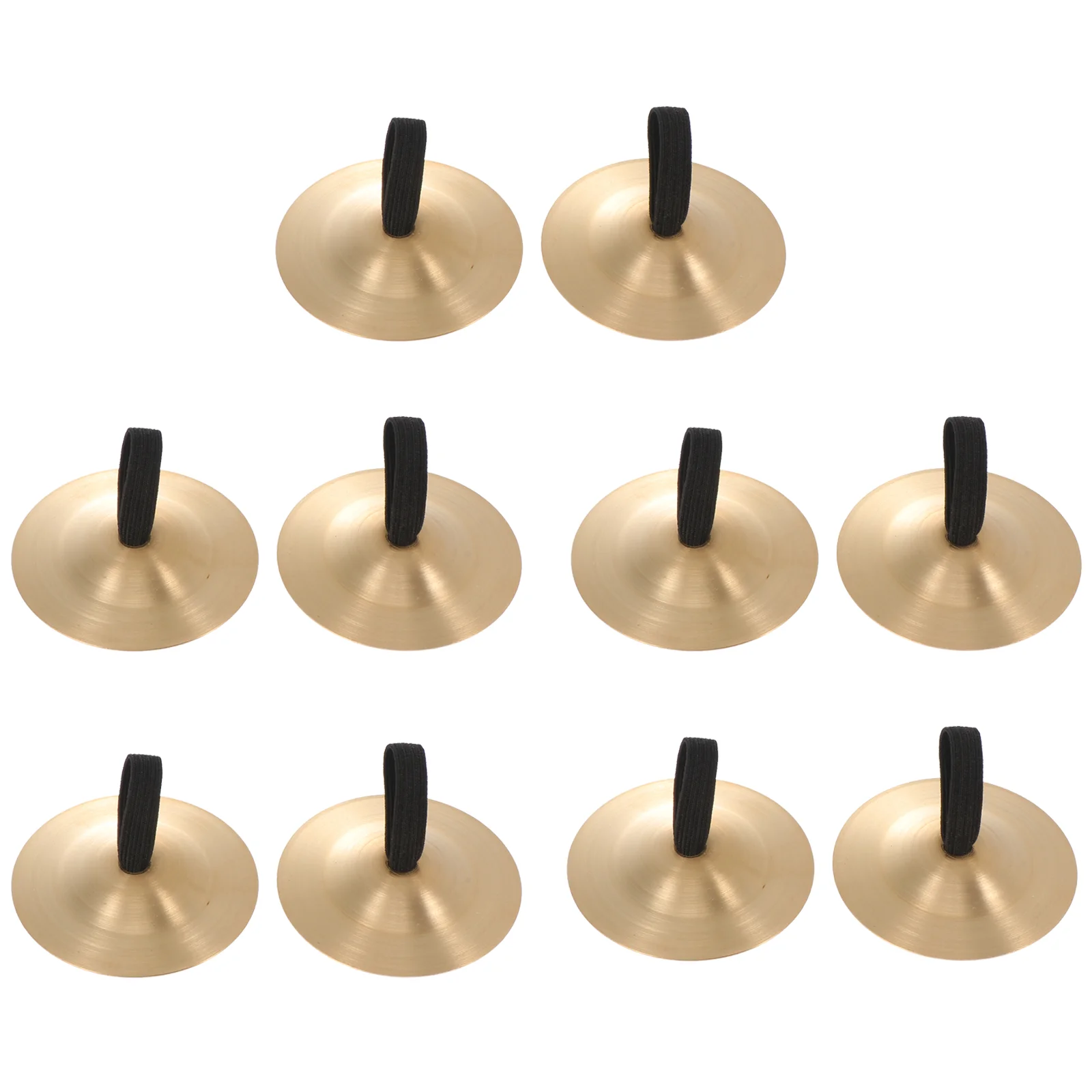 

10 Pcs Penetration Orff Copper Cymbals Baby Musical Instruments The Clapper Gongs Mini Finger