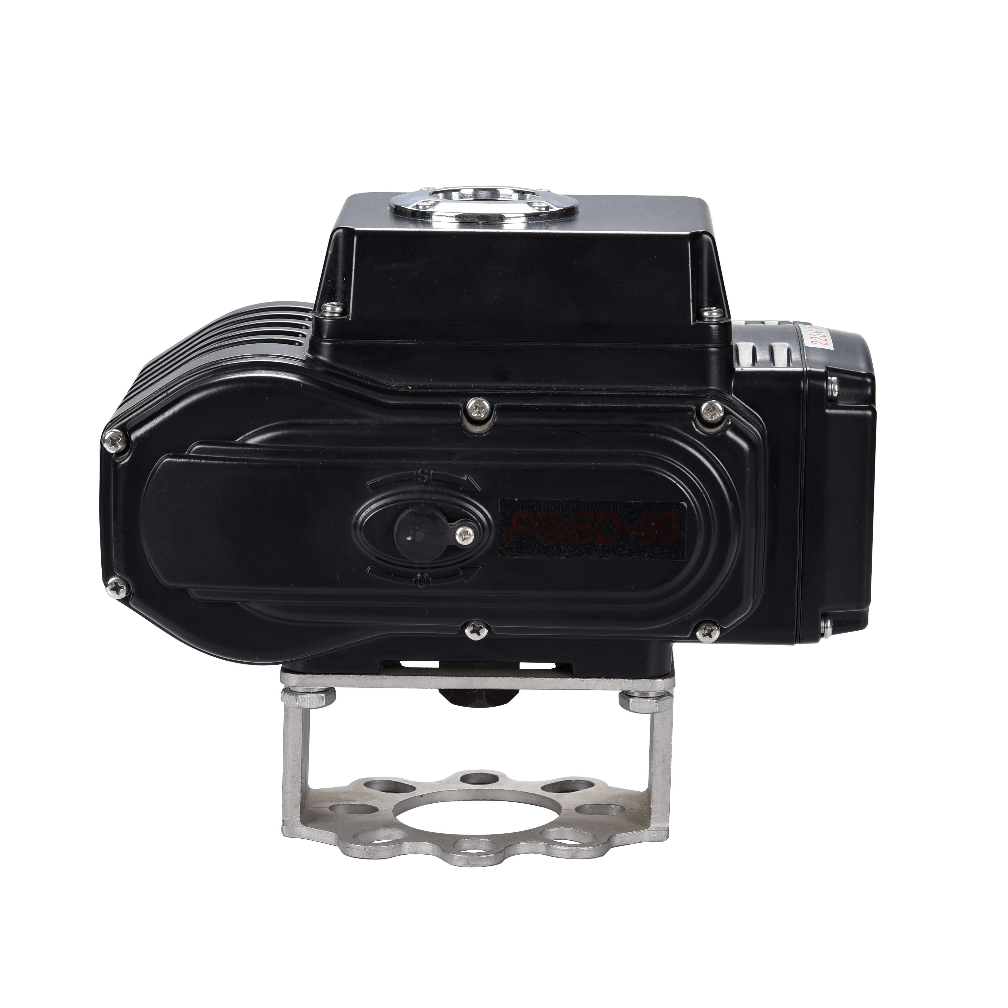 

AC110V 22OV 380V Butterfly Valve Electric Actuator Black Yellow Color Customized ON/OFF Switch