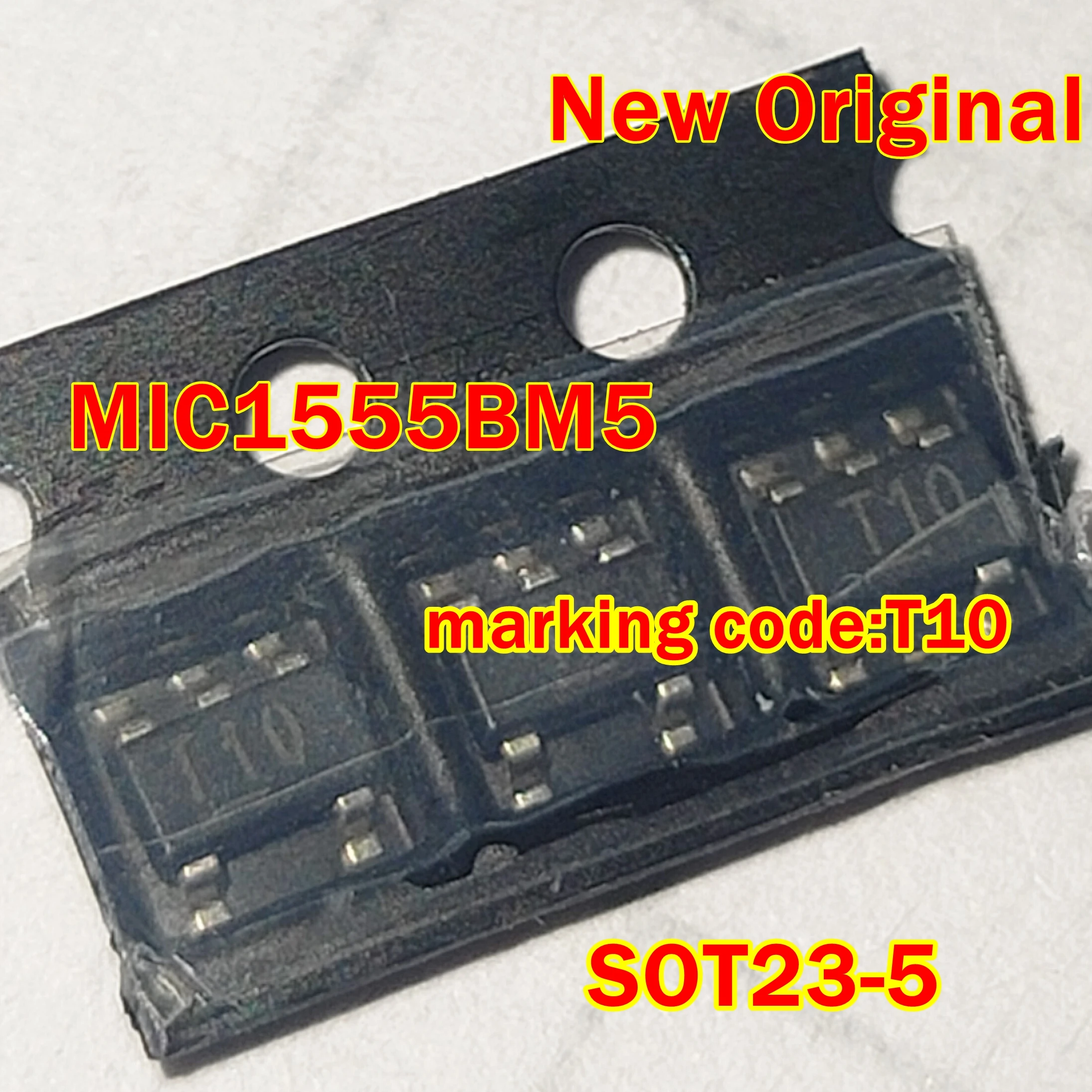 1pcs to 100pcs MIC1555BM5TR MIC1555BM5 New Original  SOT23-5 marking code:T10 IttyBitty⑩ RC Timer / Oscillator