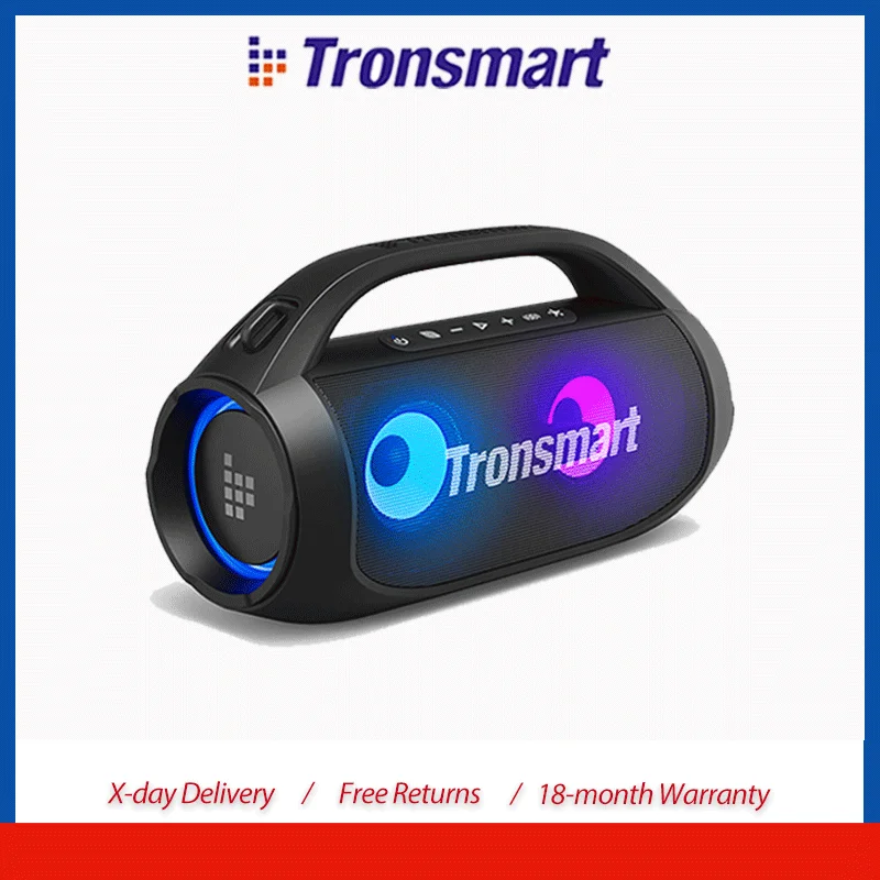 Tronsmart Bang SE Lautsprecher Tragbarer Bluetooth-Lautsprecher mit Tiefbass, 24 Stunden Spielzeit, Tragegriff, für Outdoor & Camping
