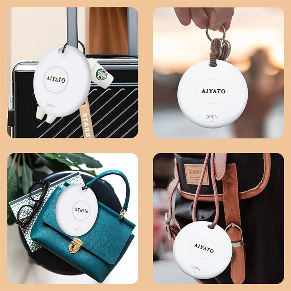 Impermeável Mini Smart Tag, Localizadores Anti Loss, Rastreador GPS, Adequado para FindMy To Location, Chaves do carro, Animais de estimação, Crianças idosas