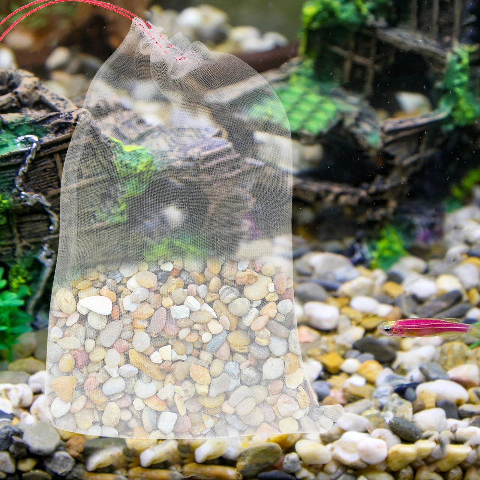 

100Pcs Sand Washer Woven Bag Efficient Impurity Removal for Healthy Fish Sand Washing Machine Filter Washer Filter Mesh Bag