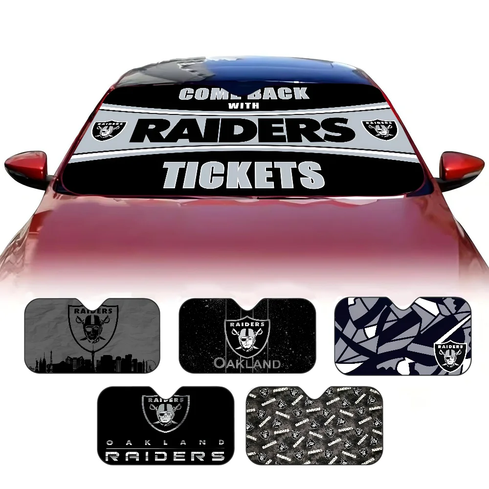 

R-Raiders Sunshade Windscreen Fold-up Car Front Windshield 70x130cm Car Window Windscreen Cover Heat Reflector