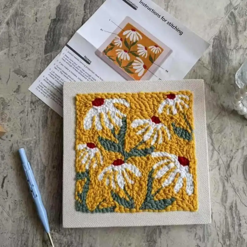 

Stitching Kits Flower Pattern Craft Fabric Painting Kits Embroidery Craft Project Materials Set For Crafting Enthusiasts