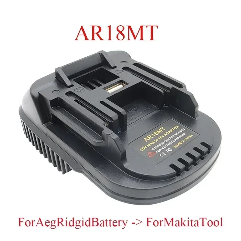 AR18MT Adapter for Ridgid / AEG 18V Lithium Battery To for Makita 18V Li-ion Battery Tools for BL1830 BL1840 Battery Convert