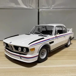 Diecast 1:18 Scale  BMW 3.0 CSL E9 1973 White Alloy Collection Model Adult Classic Collection Decoration Gift Toys Static Displa