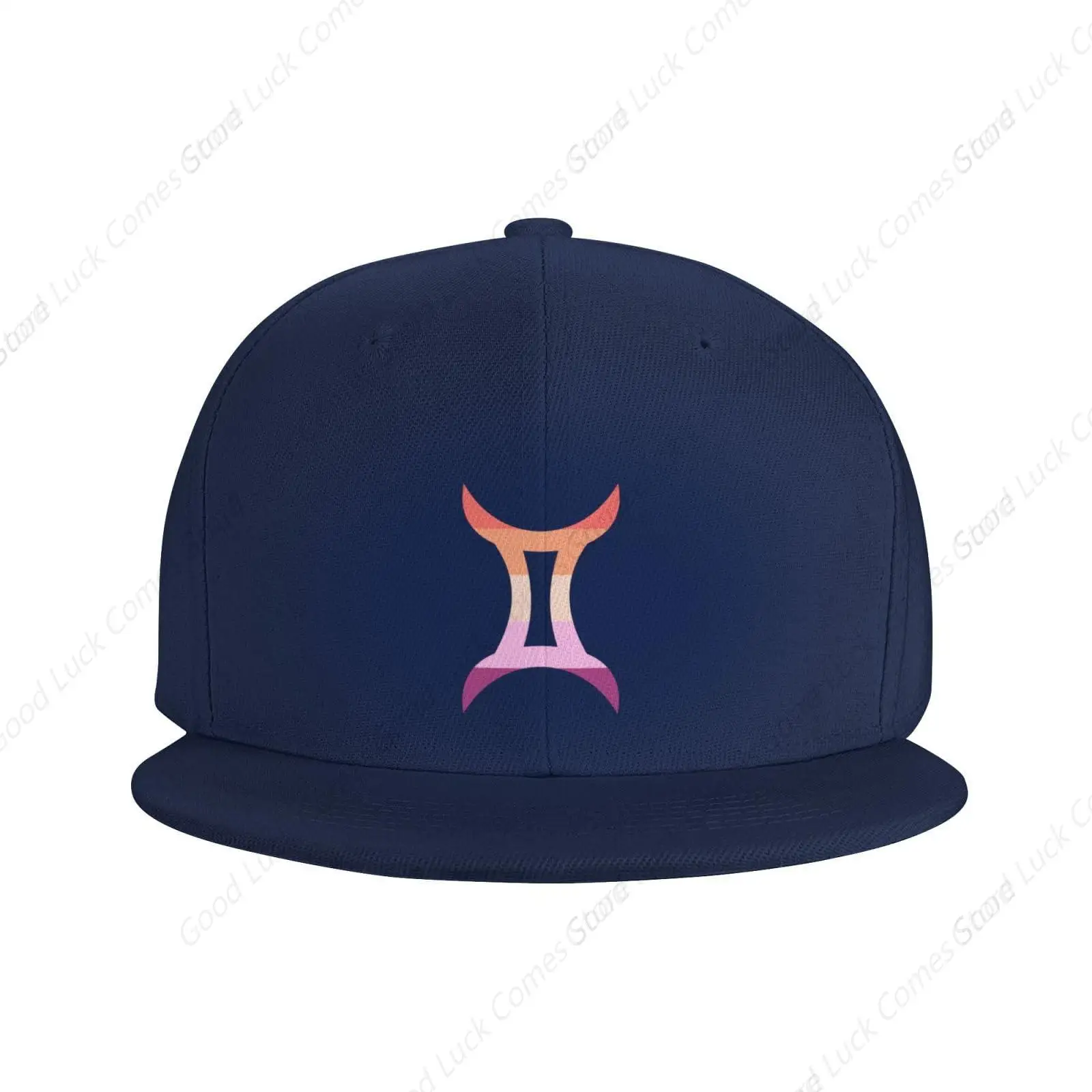 Zodiac Sign Gemini Symbol Trucker Hat for Men Snapback Hats Baseball Cap Flat Brim Hats