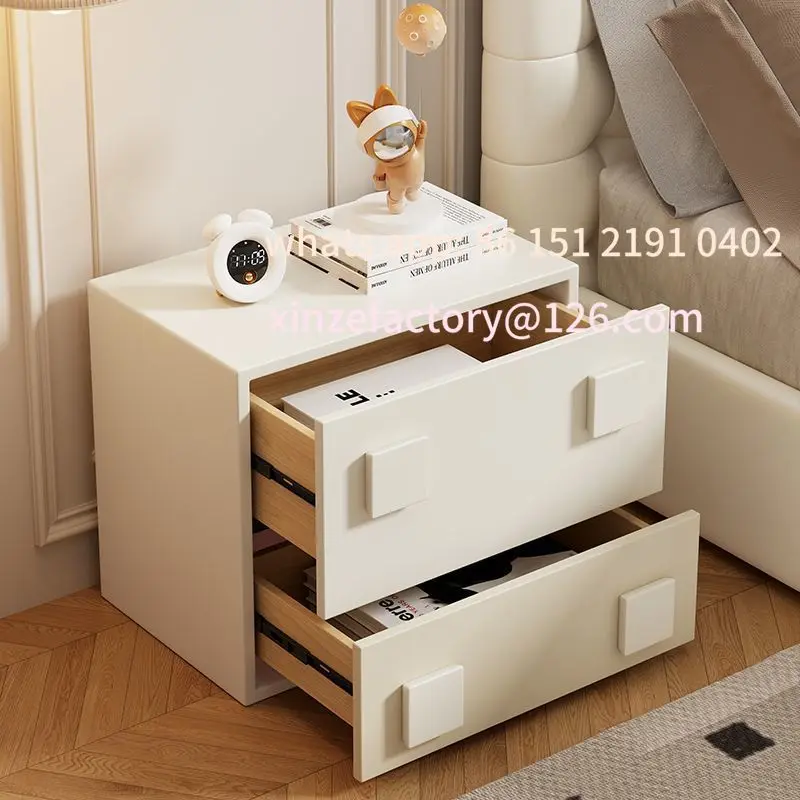 

Customizable solid wood bedside table Multifunctional floor combination chest cabinet Large capacity storage cabinet