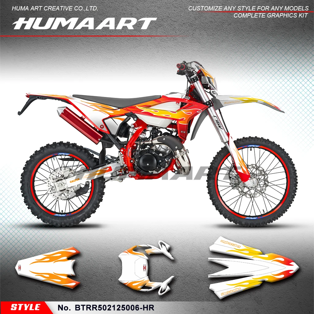 

Наклейки HUMAART с полной мотоциклетной графикой для BETA RR 50 Race 2021 2022 2023 2024 2025, аксессуары, BTRR502125006-HR
