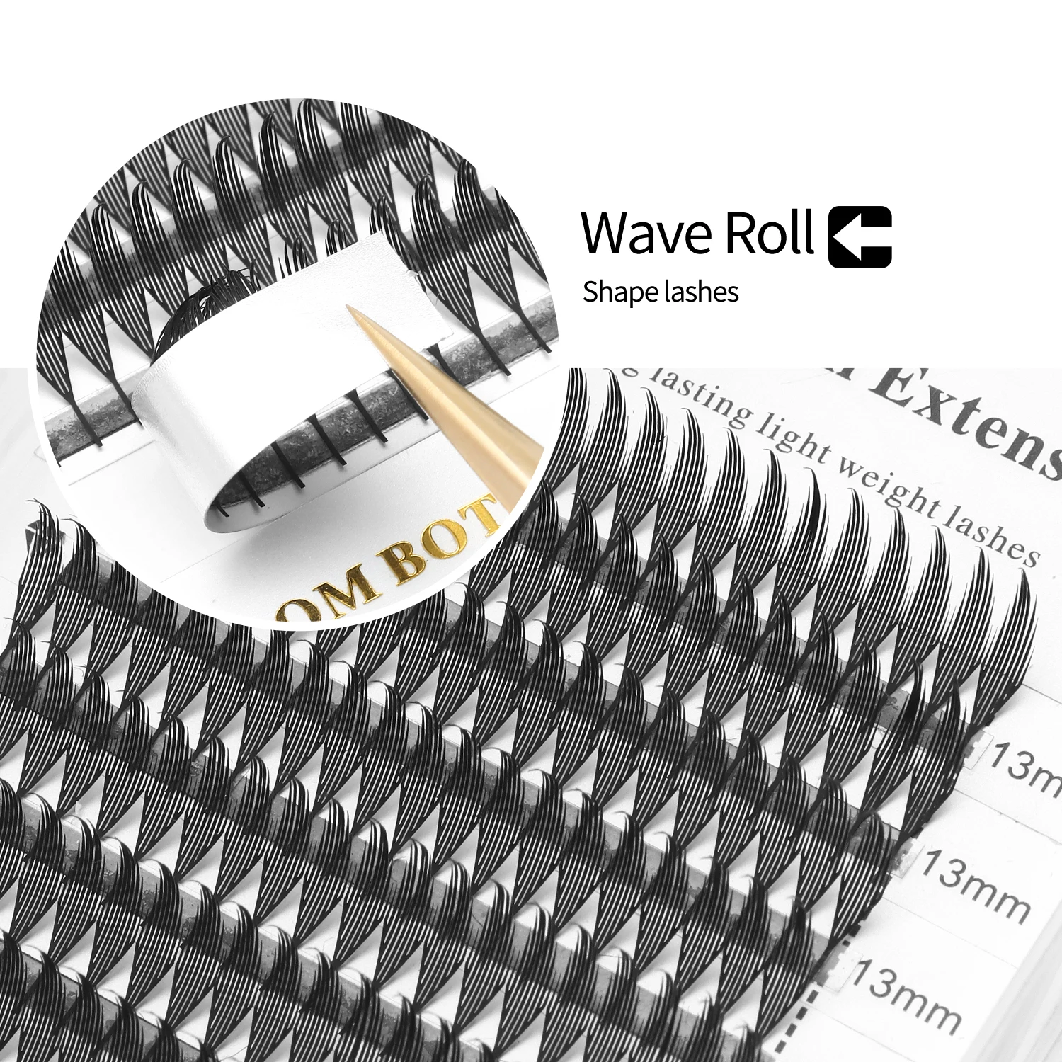 XIUSUZAKI การ์ตูน Spire Lashes ดอกอัตโนมัติ Premade แฟนขนตาแต่ละ Volume False Lashes เครื่องมือแต่งหน้า