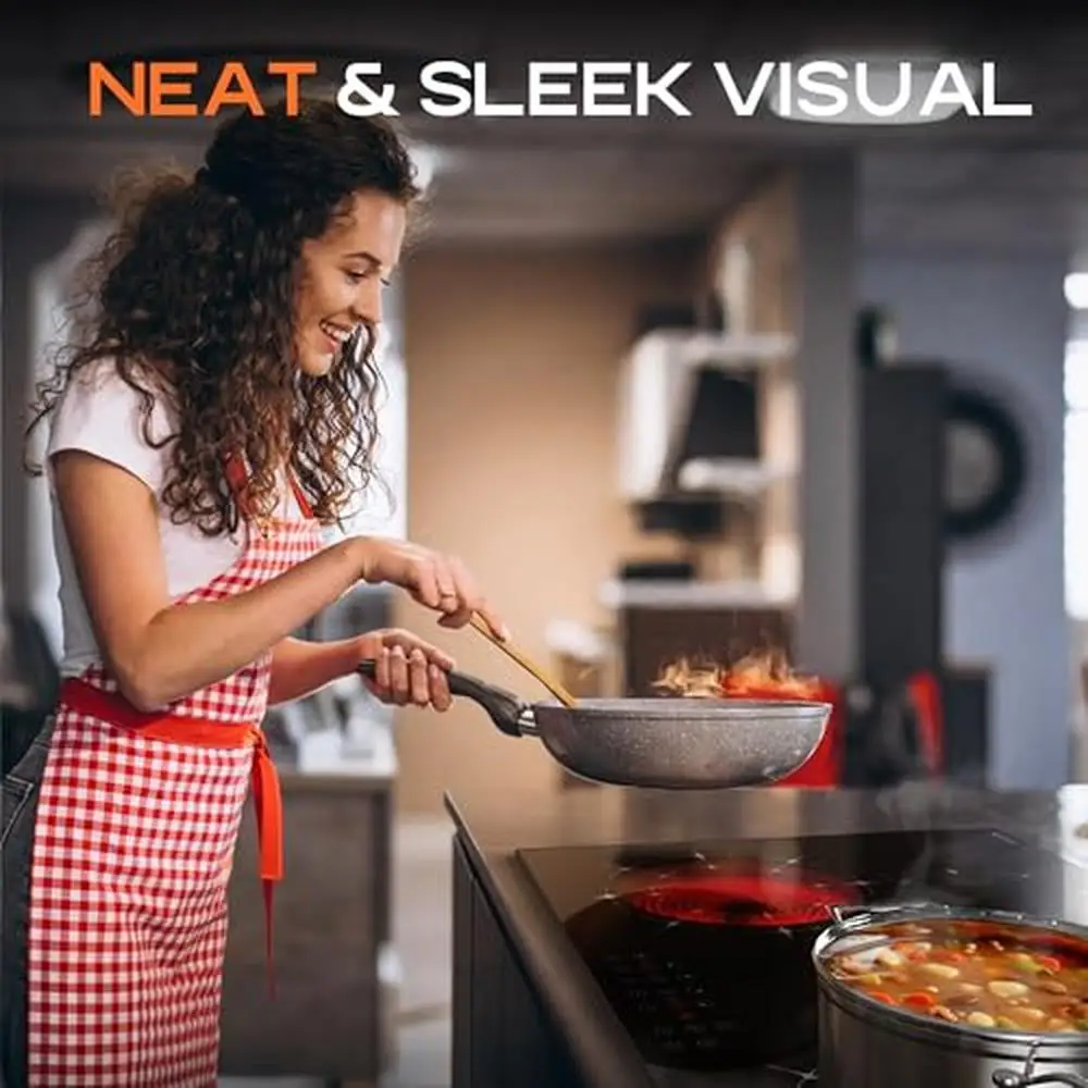 電気セラミックコンロ、4バーナーセンサー、タッチコントロール、多機能安全ロック、タイマー、黒いガラス表面、7100W電源、30インチ