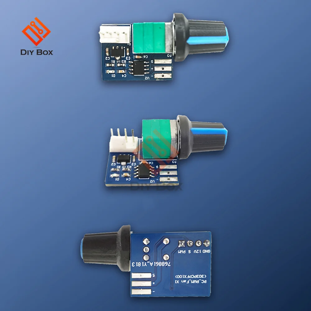 ШИМ-модуль управления скоростью двигателя 12 В, одноканальный вентилятор, регулятор скорости, регулятор, переключатель регулятора