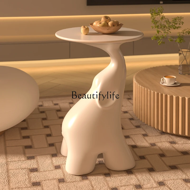 High Sense Integrated Design Cartoon Side Table Italian Minimalist Floor Ornaments Light Luxury Living Room Coffee Table