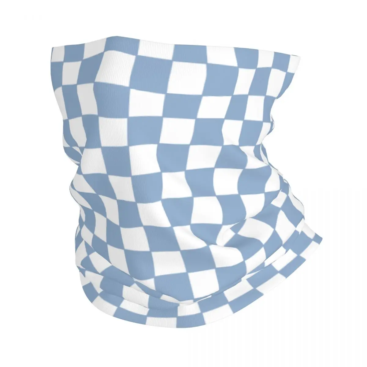 

Abstract Distorted Checkered Check Accessories Bandana Neck Gaiter Vintage Style Checkered Wrap Scarf Outdoor Balaclava