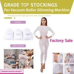 Factory Sale- Disposable Bodysuit Vacuum Roller Massage Suit Set Reusable Massage Overalls For Cellulite Treatment Body Shape
