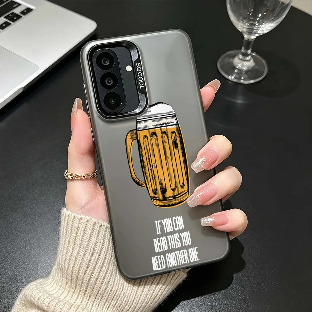 Cartoon Beer Mug Cup For Samsung Galaxy A26 A25 A24 A23 A22 A21s A20s A16 A15 A14 A13 A12 A11 A06 A05 A04 A03 Phone Case