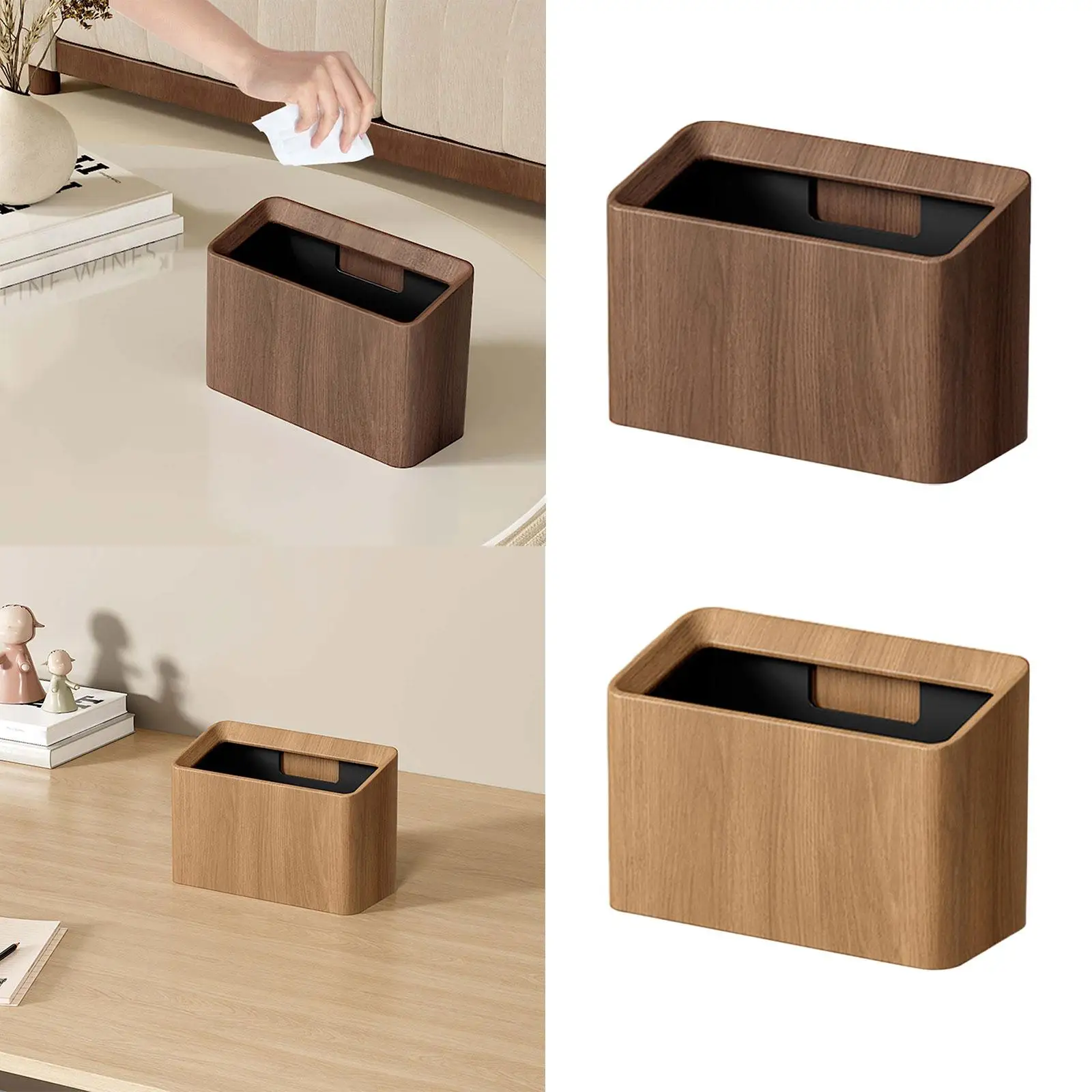 Desk Trash Can Convenient Housewarming Gift Waste Basket Tiny Waste Bin for Vanity Top Small Apartments Bedroom Bathroom Office