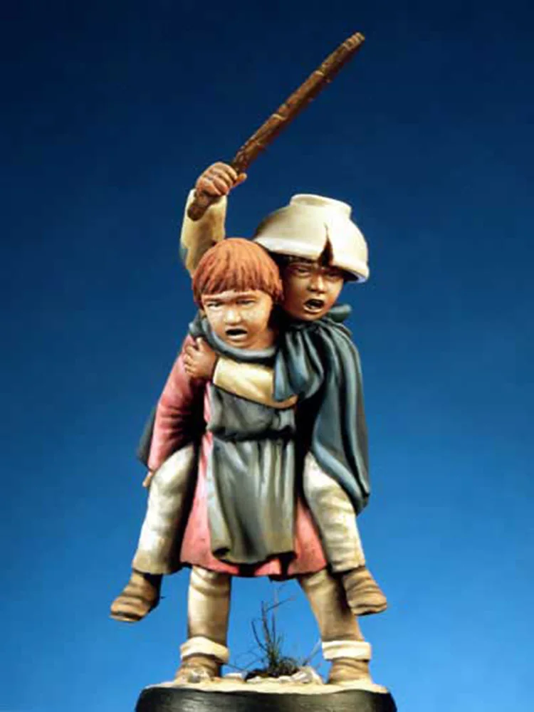 

New Unassembled 1/ 32 54mm Medieval Children resin 54mm Resin Kit DIY Toys Unpainted kits