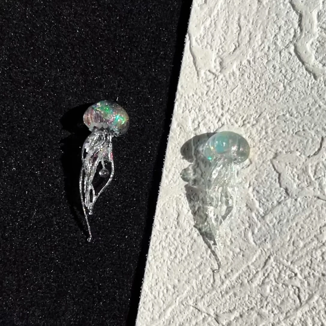 クリエイティブクラゲアートモールドシリコーンドロッパーモールド装飾モールドユニークなマニキュアモールドシリコーン素材