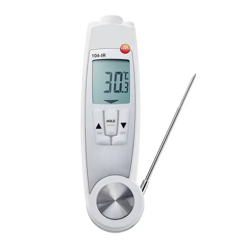 Customizable OEM/ODM Probe Thermometer Testo 104-IR IP65 Waterproof 0.1C Resolution Collapsible Food BBQ Meat