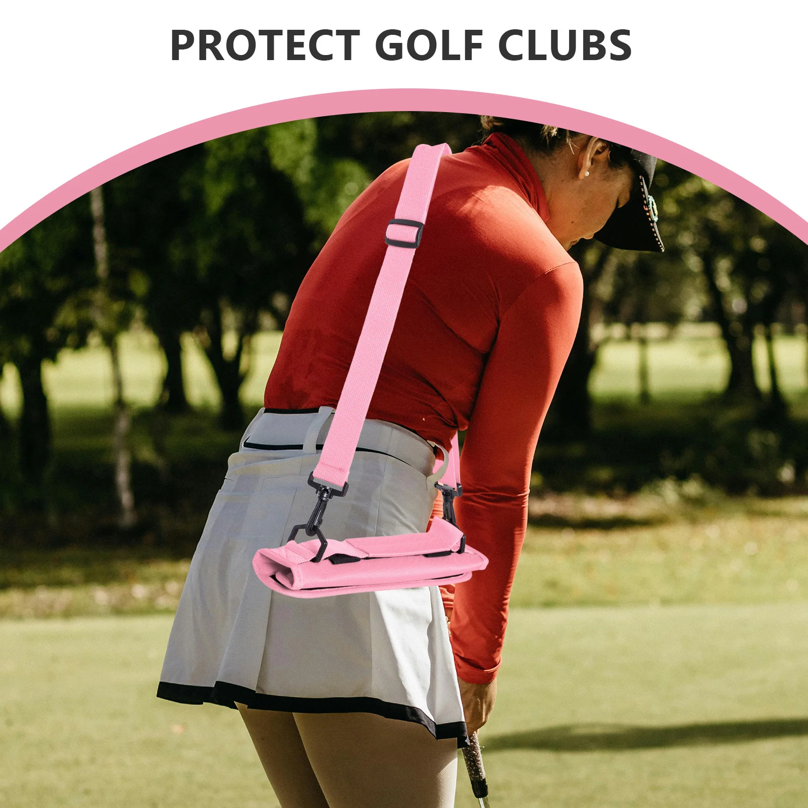 إكسسوارات أدوات الجولف، حامل النادي، حقيبة صغيرة قابلة للطي للتخزين للكرات النحيفة