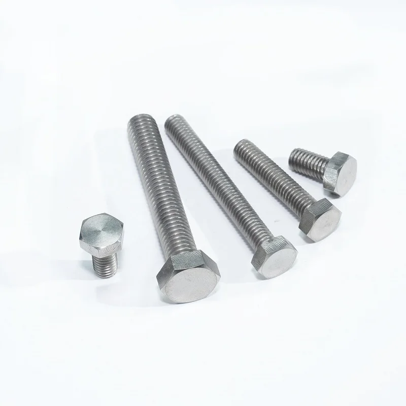 M12 M14 M16 M20 TC4 سبائك التيتانيوم المسمار الخارجي سداسية ، مقاومة للتآكل ومقاومة للأحماض قاعدة التيتانيوم الترباس 5-20 قطعة/الوحدة