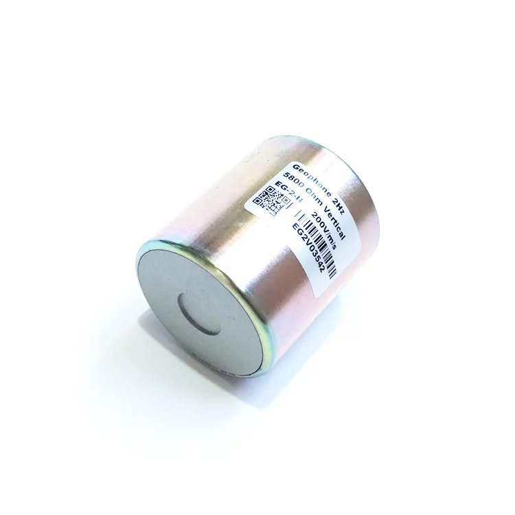 High Sensitivity 200 V/m/s Vertical Geophone 2 Hz Microseismic Monitoring EG-2-II  Low Frequency Seismic Sensor 2Hz Geophone