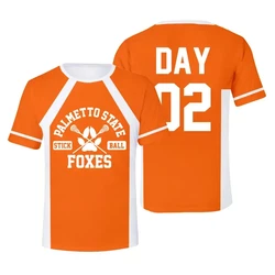 The Foxhole Court Palmetto State Foxes Lacrosse Jersey Cosplay WILDS MINYARD 3D T-shirt Men/Women O-neck Unisex clothing