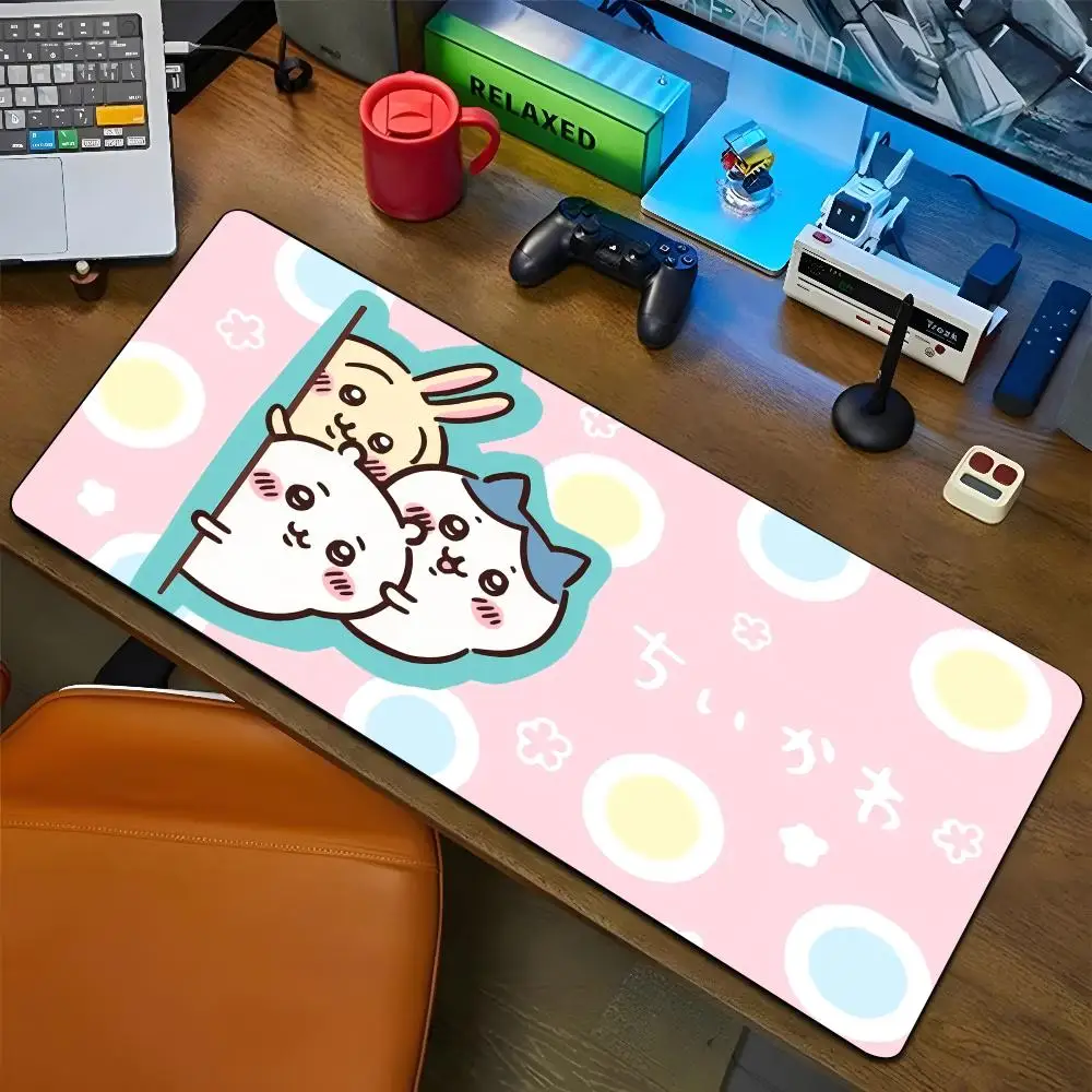 Cute Cartoon C-Chiikawas Mouse Pad Cartoon Lockedge Large Gaming Pad Computer Gamer tastiera Mat Desk Mousepad PC Desk Pad