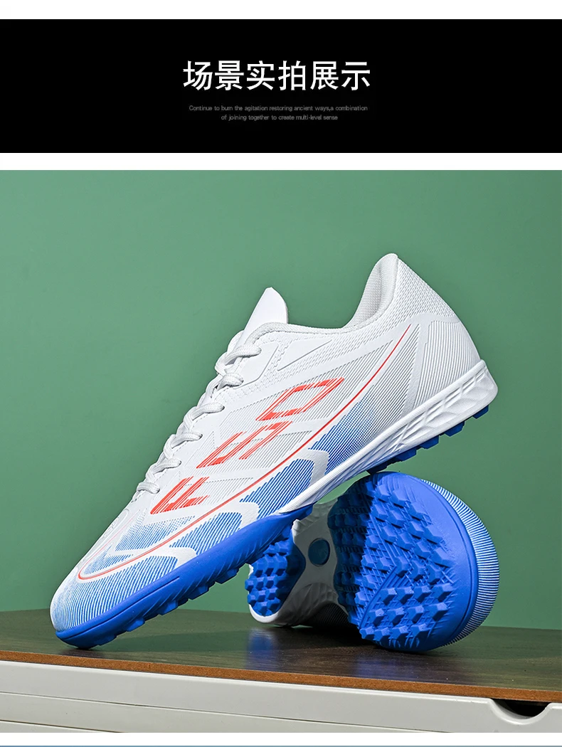 Neue Herren-Fußballschuhe Futsal High Ankle Atmungsaktiv Rutschfest Hochwertige Ultraleichte Fußballschuhe Sportschuhe für Outdoor-Wettkämpfe – Detail 29