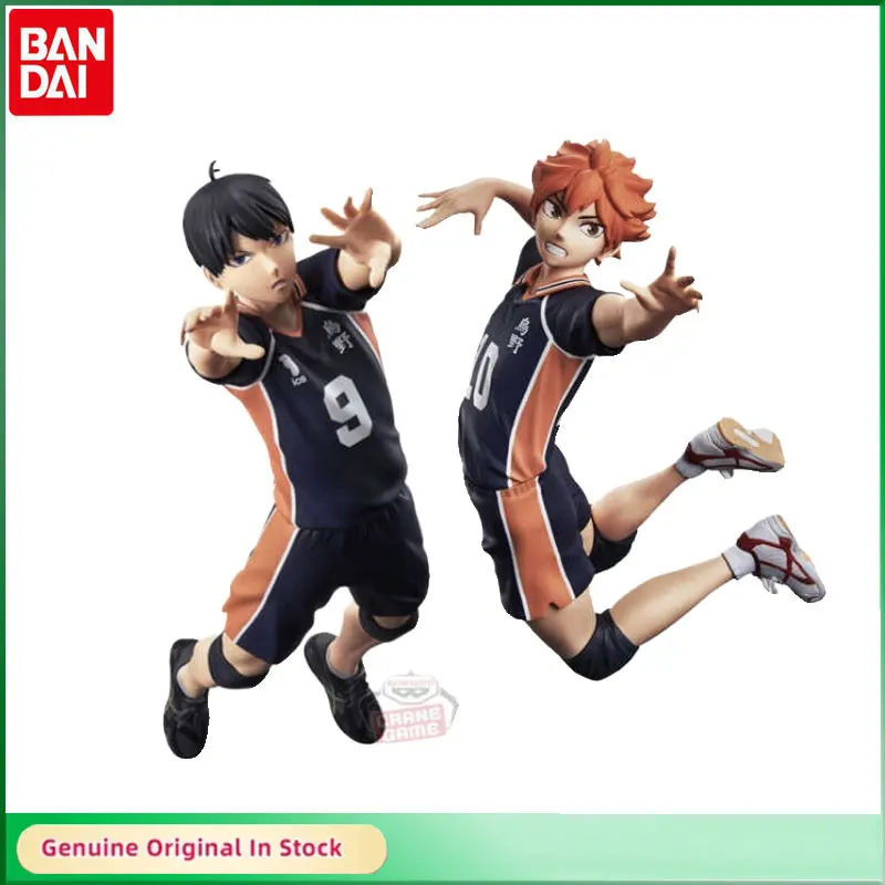 

Оригинальный Bandai HAIKYU! Фигурка Shoyo Hinata Tobio Kageyama POSINE, фигурка, модель, настольное украшение, подарок