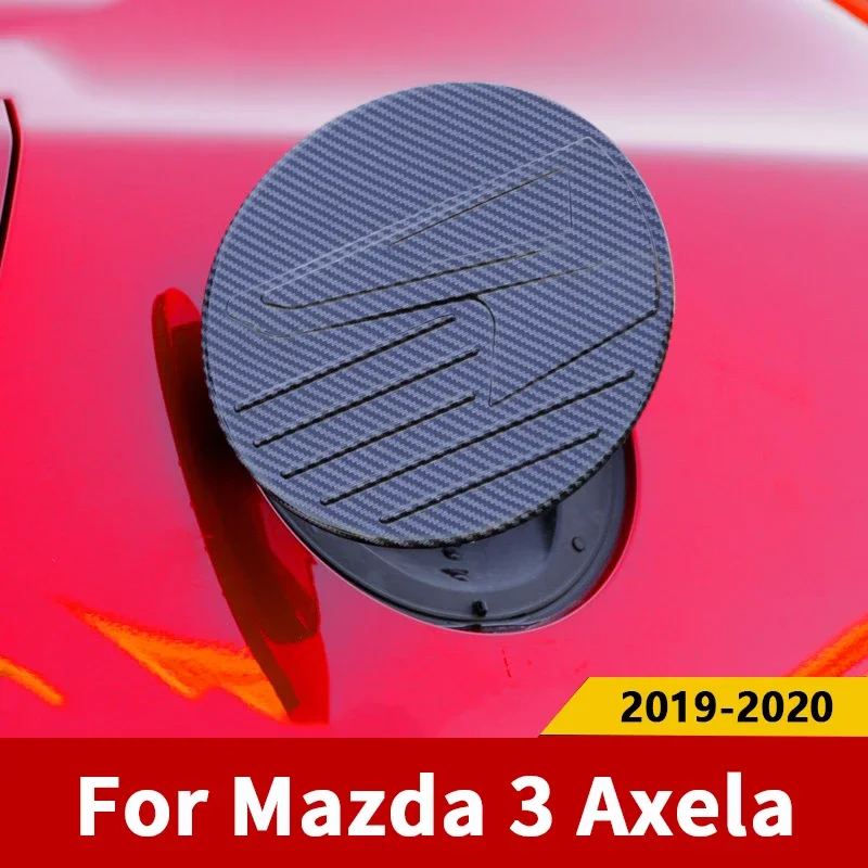 

ABS Carbon fiber Exterior Car Oil Fuel Tank Cap Cover Protection Trim Sticker For Mazda 3 Axela 2019-2023 2024 2025 Accessories