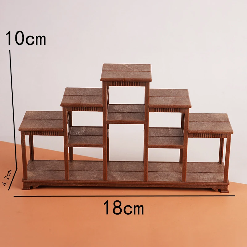 DIY Accessories 1 Piece Doll House Simulation Frame Model Miniature Living Room Storage Rack Display Cabinet
