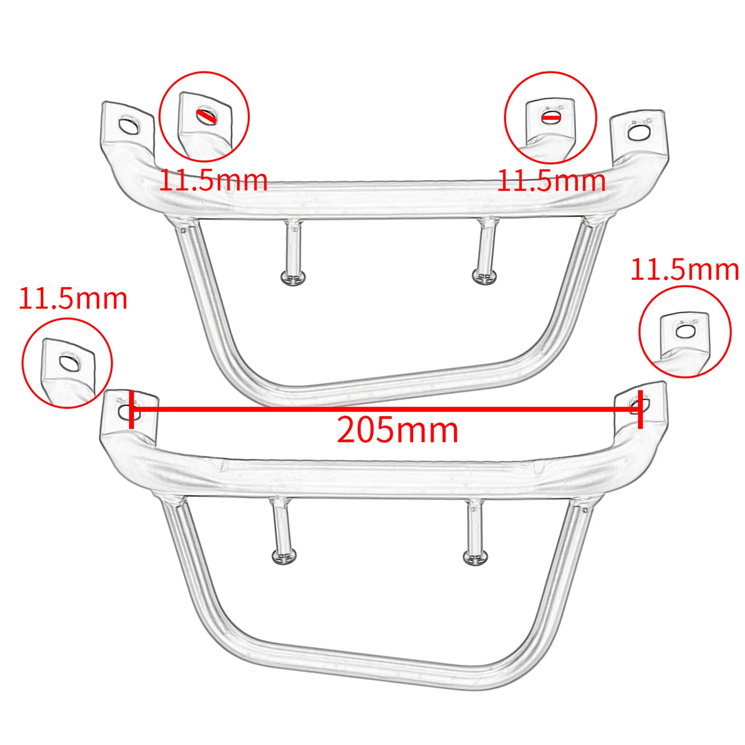 Sprint 50 125 2014-2022 Foot Pedal Rear Luggage Rack Bracket Motorcycle Central Center Holder for Vespa Primavera 150 2016-2018