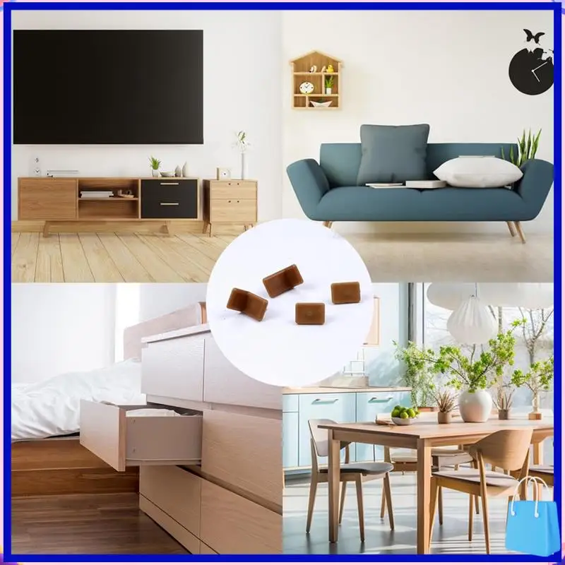 

40 PCS Tack-In Drawer Glides And Slides Furniture Glide Plastic Drawer Tack Glide With Nail Plastic For Repairing Dresser