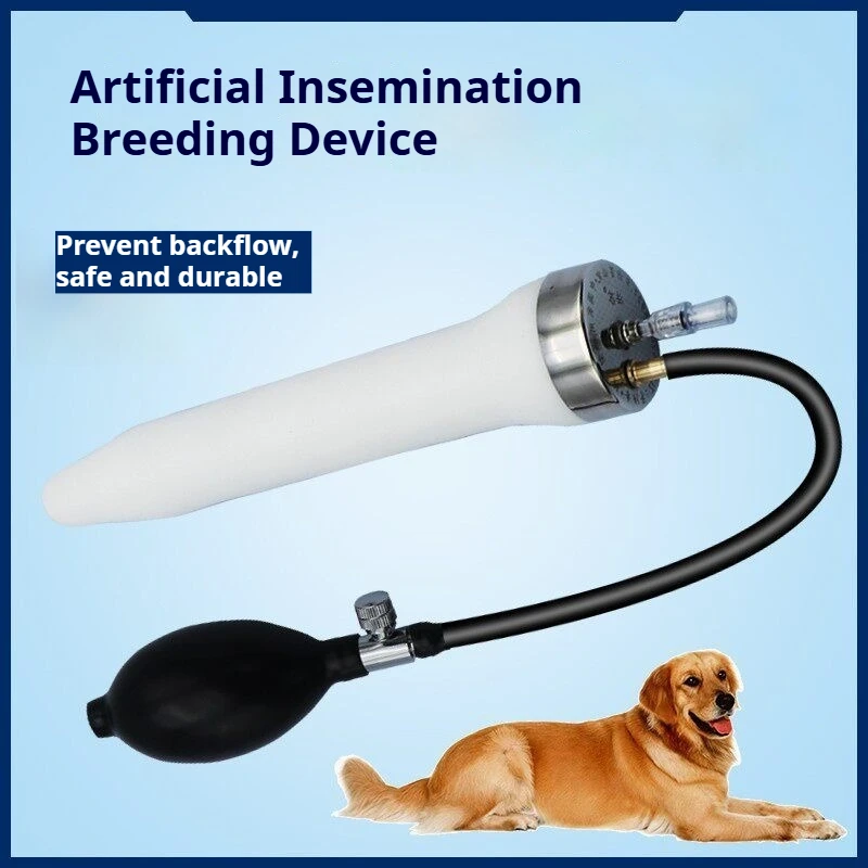 Dog Pig Artificial Insemination Device Double Pressure Semen Applicator Natural Mating Simulation Dog Breeding Veterinary Tool