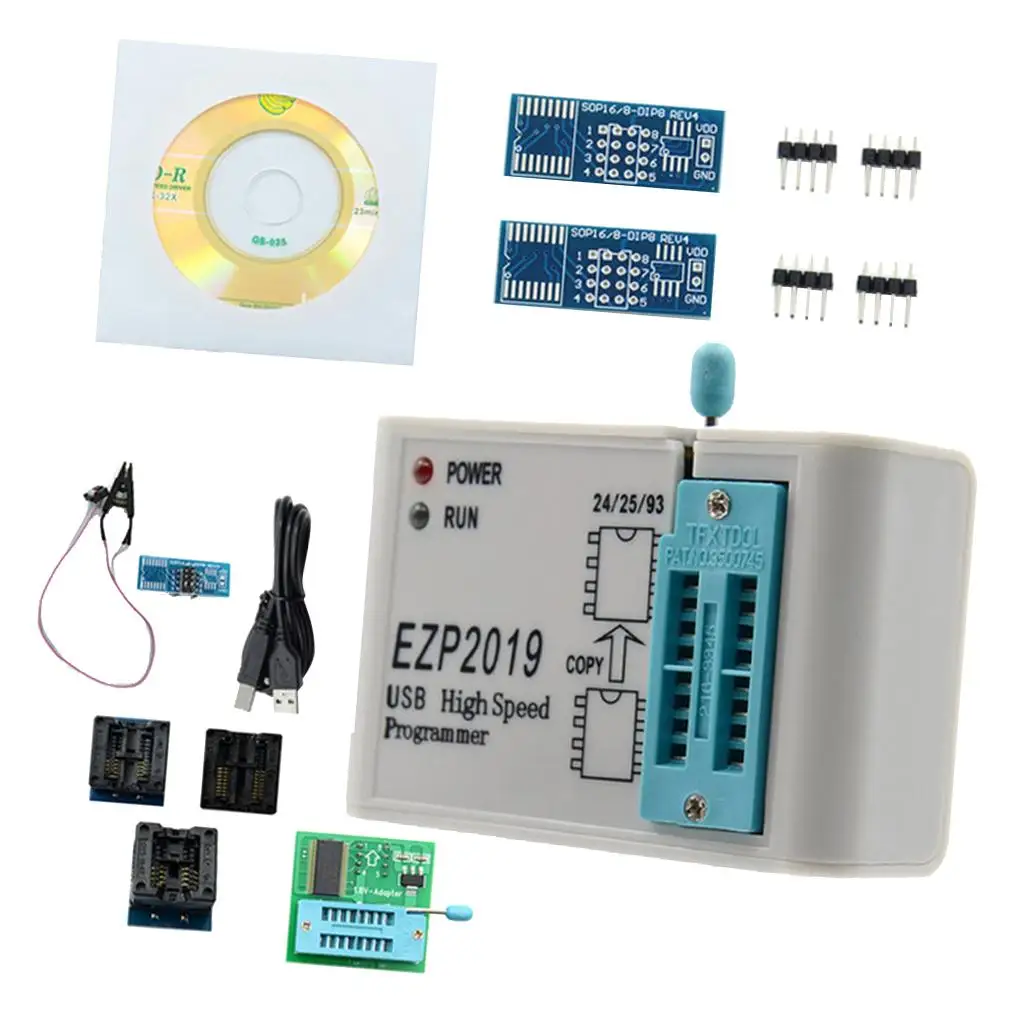 EZP2019 Alto ​ ​ 24 25 26 93 Suporte para programador Bios USB SPI