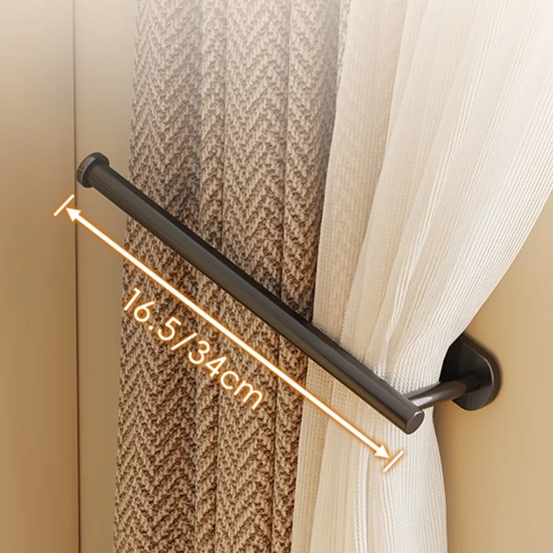 Curtain holder punch-free hook shower curtain wall folding clip strap fixed door curtain buckle clip