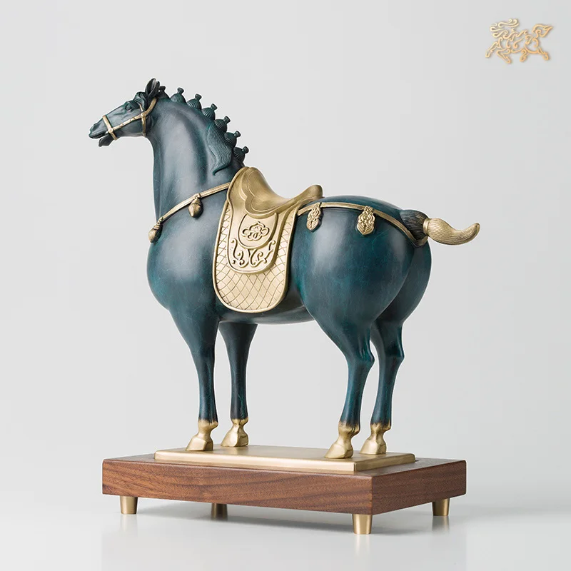 CHINA the Imperial Dynasty BRONZE Royal horse Sculpture 5A Replica Home company Good luck Success Ornament Talisman