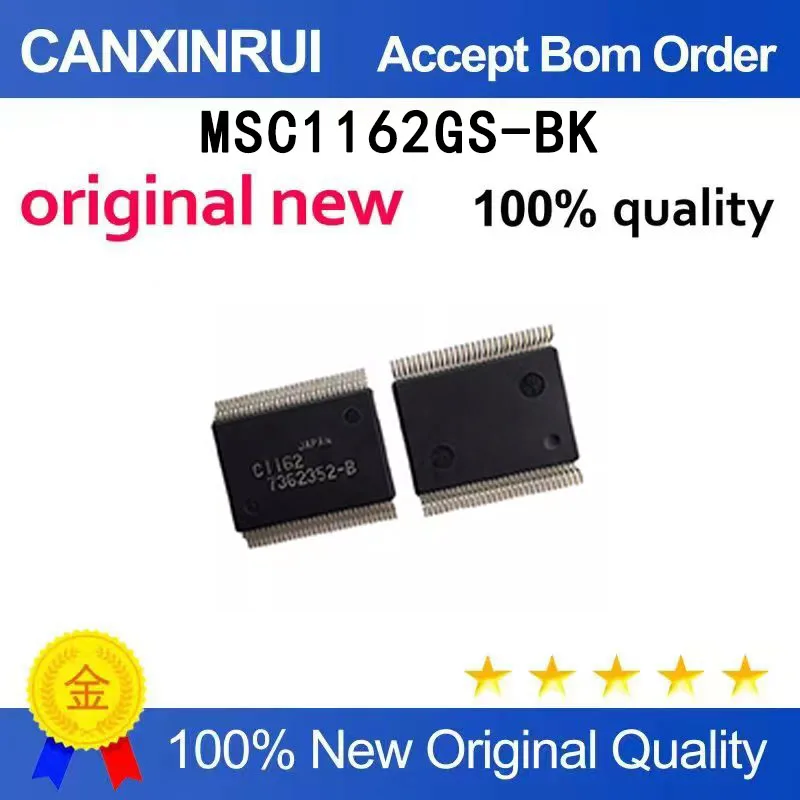 

(5-100 pieces)Brand new MSC1162GS-BK silk screen C1162 CII62 SSOP60 spot chip IC