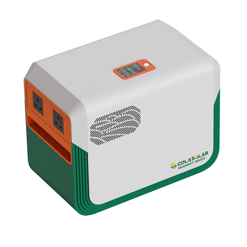 MEGMEET Cola Solar 3.6kwh Lithium Battery Portable Backup Power 2200w Power Generator With MPPT For Home Use House System